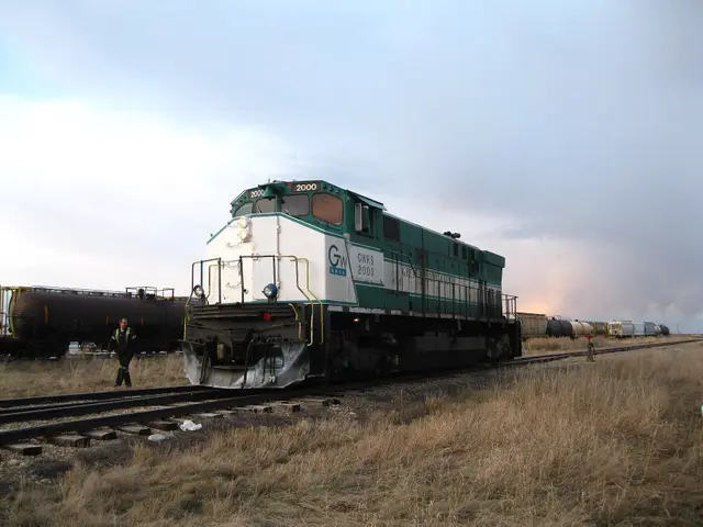 Great Western Railway locomotive 2000 on the tracks