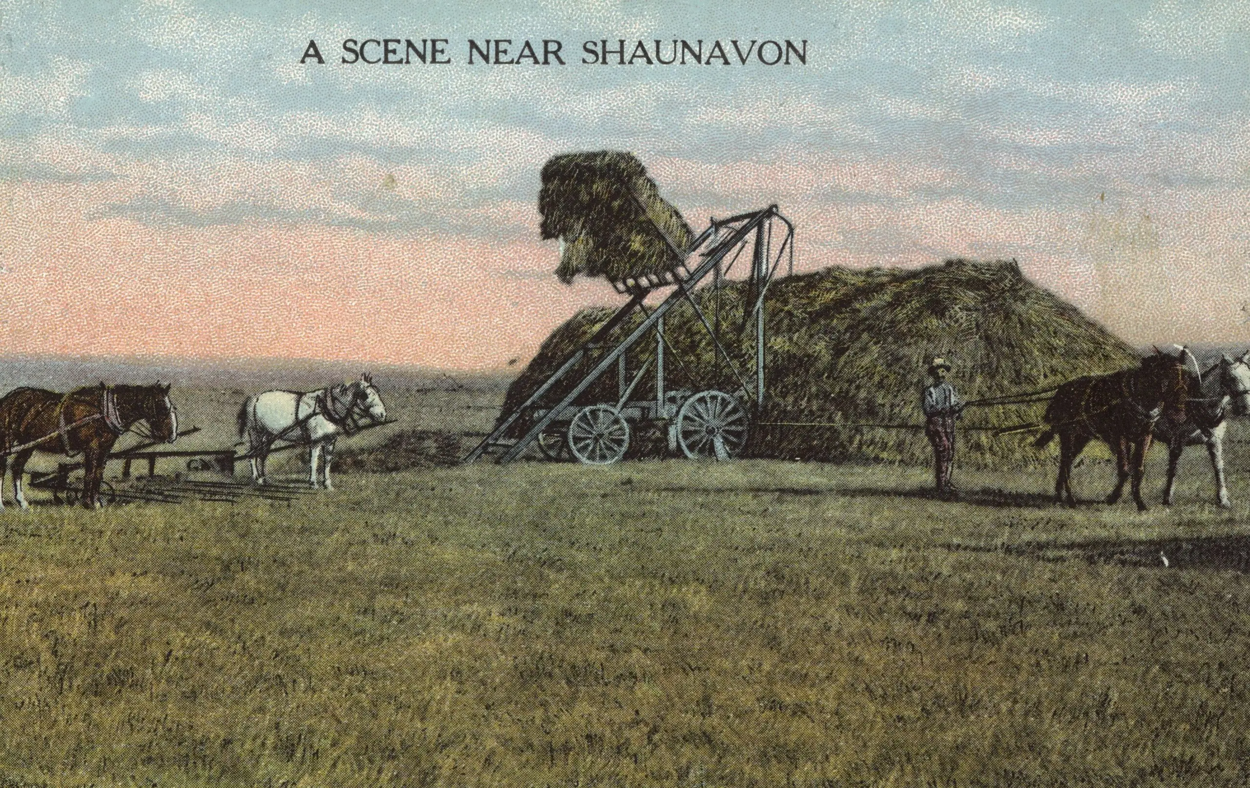 Haying scene near Shaunavon